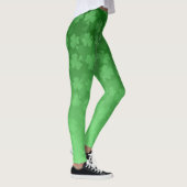St. Patrick's Day groen shamrocks ombre patroon Leggings (Rechts)