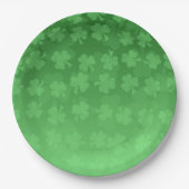St. Patrick's Day groen shamrocks ombre patroon Papieren Bordje (Voorkant)
