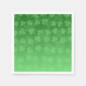 St. Patrick's Day groen shamrocks ombre patroon Servet (Voorkant)
