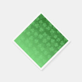 St. Patrick's Day groen shamrocks ombre patroon Servet (Hoek)