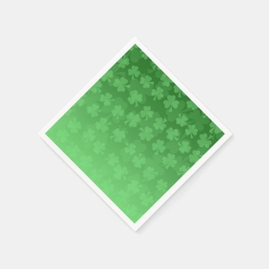 St. Patrick's Day groen shamrocks ombre patroon Servet (Hoek)