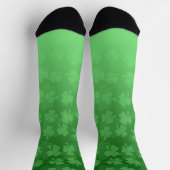 St. Patrick's Day groen shamrocks ombre patroon Sokken (Top)