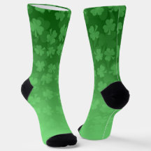 St. Patrick's Day groen shamrocks ombre patroon