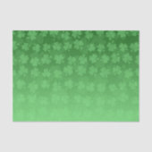 St. Patrick's Day groen shamrocks ombre patroon Tissuepapier (Voorkant)
