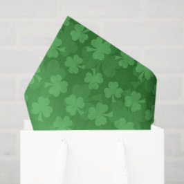 St. Patrick's Day groen shamrocks ombre patroon Tissuepapier