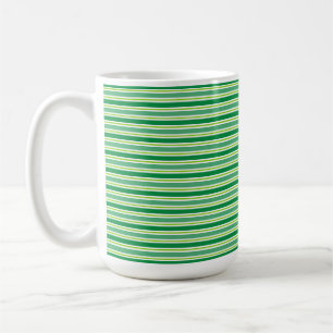 St. Patrick's Day Groen Strepen Patroon-54608 Koffiemok