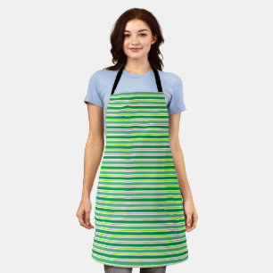 St. Patrick's Day Groen Strepen Patroon-54608 Schort