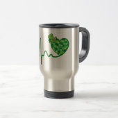 St. Patrick's Day Groene 15oz Stethoscoop Reisbeker (Voorkant rechts)