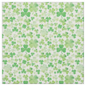 St. Patricks Day Groene Aquarel Shamrock Design Stof (Swatch)