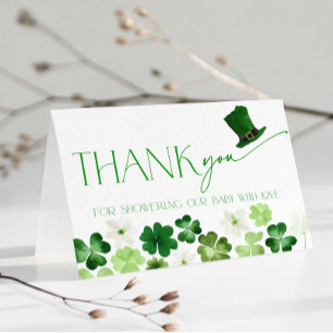 St. Patricks Day Groene Baby Shower Bedankt
