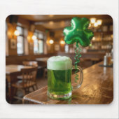 St. Patrick's Day groene bier en ballon Muismat (Voorkant)