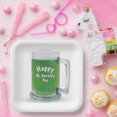St. Patrick's Day Groene Bier Papieren Bordje (Feest)
