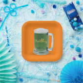 St. Patrick's Day Groene Bier Papieren Bordje (Feest)