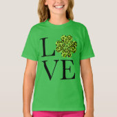 St. Patrick's day | Groene cheetah shamrock T-shirt (Voorkant)