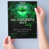 St. Patrick's Day groene Disco Bal Feest Flyer (Hand)