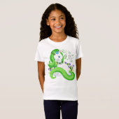 St. Patrick's Day Groene Eenhoorn Klaver Harten T-shirt (Voorkant volledig)