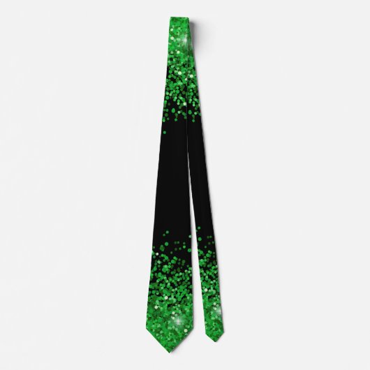 St Patrick's Day / Groene glitterij Stropdas (Voorkant)