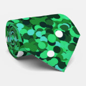 St Patrick's Day / Groene glitterij Stropdas (Opgerold)