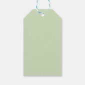St. Patrick's Day, groene glitterklaver Cadeaulabel (Achterkant)