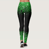st patricks day / groene glittery leggings (Achterkant)