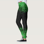 st patricks day / groene glittery leggings (Links)