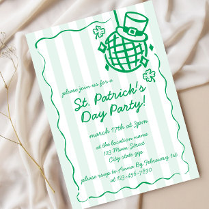 St. Patrick's Day groene handgetekende feest Kaart