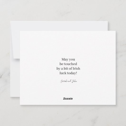 St. Patrick's Day Groene Kaart (Achterkant)