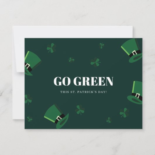 St. Patrick's Day Groene Kaart (Voorkant)