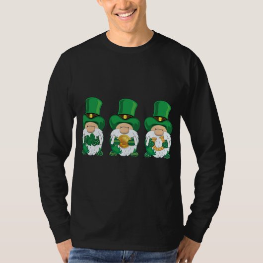St Patricks Day, groene kabouters, Iers gezegde T-shirt (Voorkant)