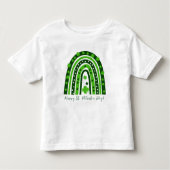 St. Patrick's Day Groene Klaver Regenboog Kinder Shirts (Voorkant)