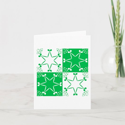 St. Patrick's Day Groene Klaver Ster Geometrisch Kaart