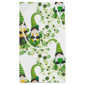 St. Patrick's Day Groene Klavers Oude Kabouter Klein Cadeauzakje (Achterkant)