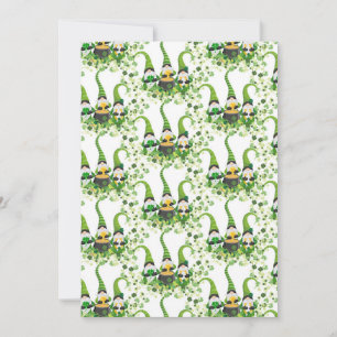 St. Patrick's Day Groene Klavers Oude Leprechaun Bedankkaart