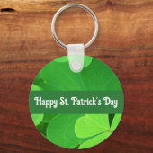 St. Patrick's Day Groene Klavertjes en Klavers Sleutelhanger (Achterkant)