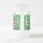 St. Patrick's Day, Groene Leprechaun, Groene Bier Matglas Bierpul (Center)