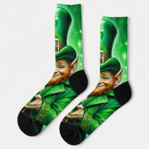 St. Patrick's Day Groene Leprechaun Groene Bier Sokken