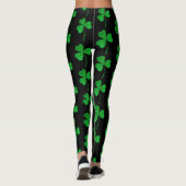 St. Patrick's Day Groene Nep Glitter Klaver Leggings (Achterkant)