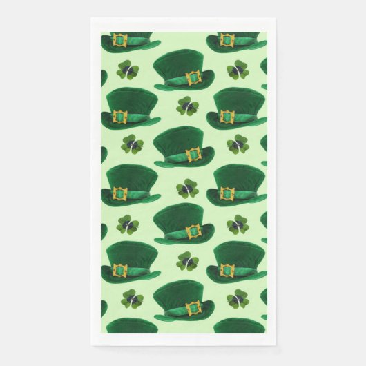 St Patrick's Day Groene Petten Servet (Voorkant)