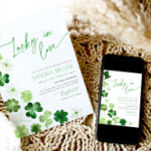 St. Patricks Day Groene Shamrock Bruidsdouche Kaart