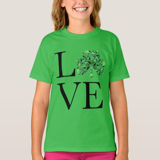 St. Patrick's day | Groene shamrocken T-shirt (Voorkant)