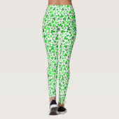 St. Patrick's Day Groene Shamrocks Confetti Leggings (Achterkant)