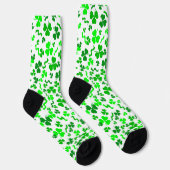 St. Patrick's Day Groene Shamrocks Confetti Sokken (Rechts)