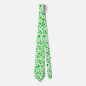St. Patrick's Day Groene Shamrocks Confetti Stropdas (Voorkant)