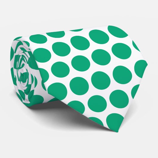 St. Patrick's Day Groene Stippen Cadeau Feest Favo Stropdas (Opgerold)
