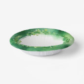 St. Patrick's Day groene waterverf krans Papieren Kommen (Gebogen)