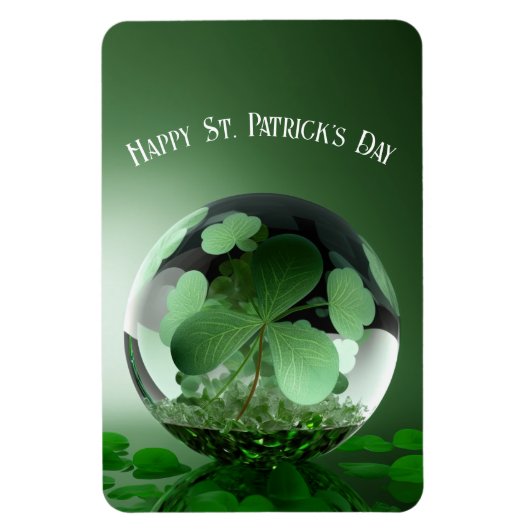 St. Patrick's Day Groene Wereld Magneet (Verticaal)