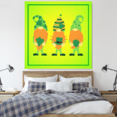 St. Patrick's Day Groentjes Canvas Afdruk (Insitu (Slaapkamer))