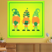 St. Patrick's Day Groentjes Canvas Afdruk (Insitu (Woonkamer))