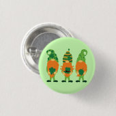 St. Patrick's Day Groentjes Ronde Button 3,2 Cm (Voorkant /achterkant)
