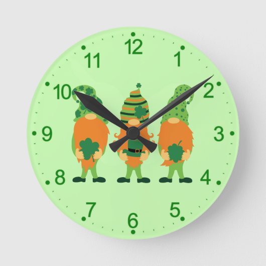 St. Patrick's Day Groentjes Ronde Klok (Voorkant)